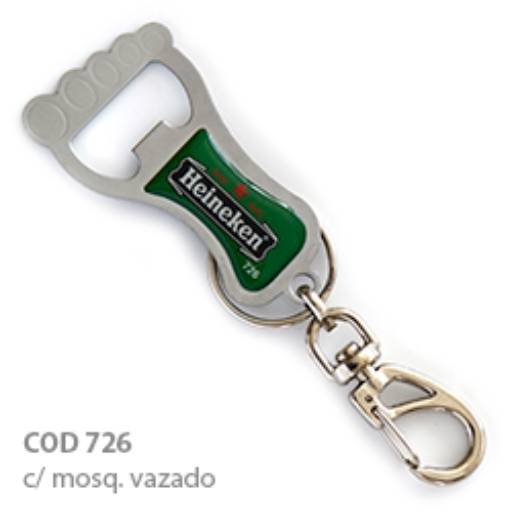 Chav. Chapinha Metálica COD 726 - Abridor Pézinho - com resina em São José do Rio Preto, SP por Public Gráfica e Brindes