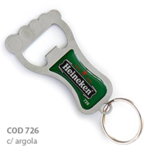 Chav. Chapinha Metálica COD 726 - Abridor Pézinho - com resina em São José do Rio Preto, SP por Public Gráfica e Brindes