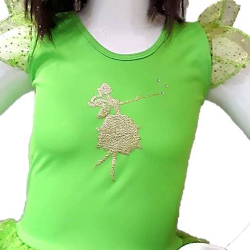 2740 - Fada verde da floresta infantil (tamanhos 8 e 10) em Tietê, SP por Fantasia & Folia