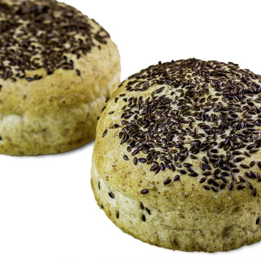 Pão de Hambúrguer Integral por Confeitaria Semente da Terra