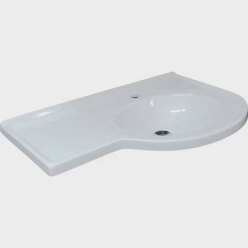 PIA RORATO CURVO 64 COD 475 BRANCO por Móveis Brasil