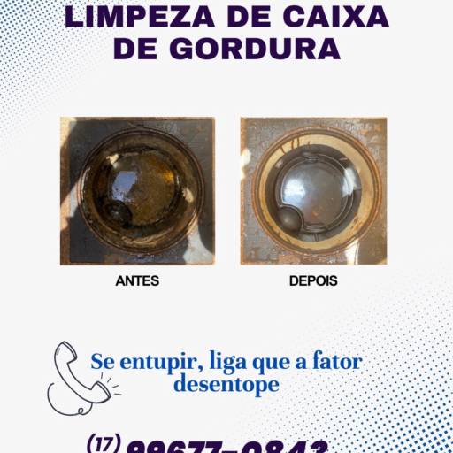 Limpeza de caixa de gordura 
