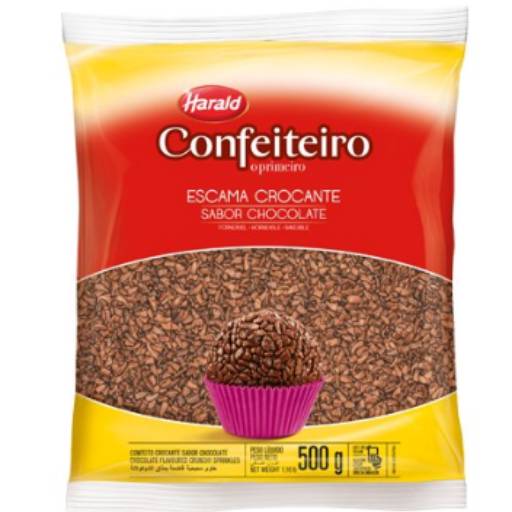 Escama Crocante sabor Chocolate Confeiteiro 500 g