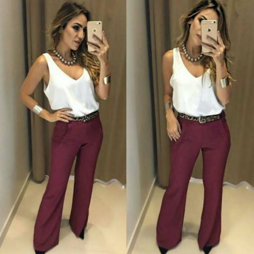 Calça de Bengaline (Semelhante a essa Disponível no Tamanho: 48/50)