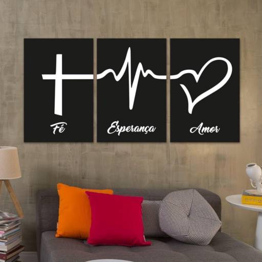 Painel Fé, Esperança e amor por Nova Laser Bauru