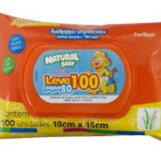 Comprar o produto de Lenço umedecido Natural baby c/100  em A Classificar pela empresa Farmácia do Carlos em Joinville, SC por Solutudo