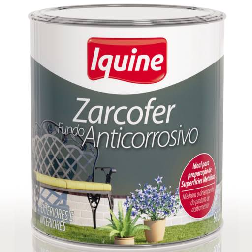 Comprar o produto de Zarcão Zarcofer Anticorrosivo Cinza 900ml Iquine em Tintas e Impermeabilizantes pela empresa House Color em Americana, SP por Solutudo