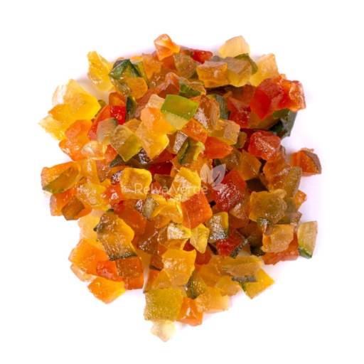 Frutas cristalizadas 390g em Mineiros, GO por Império das Embalagens Doces & Festas