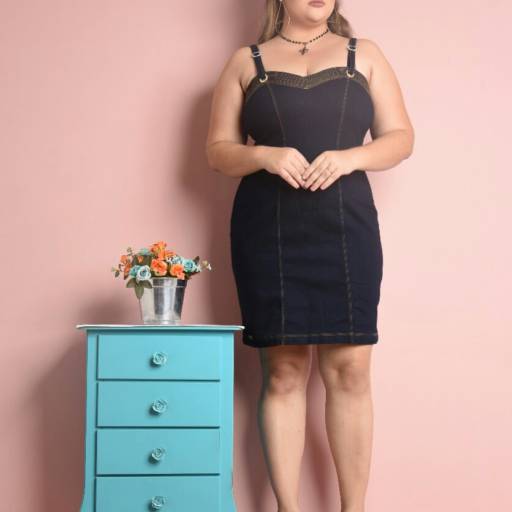 Vestido jeans plus size