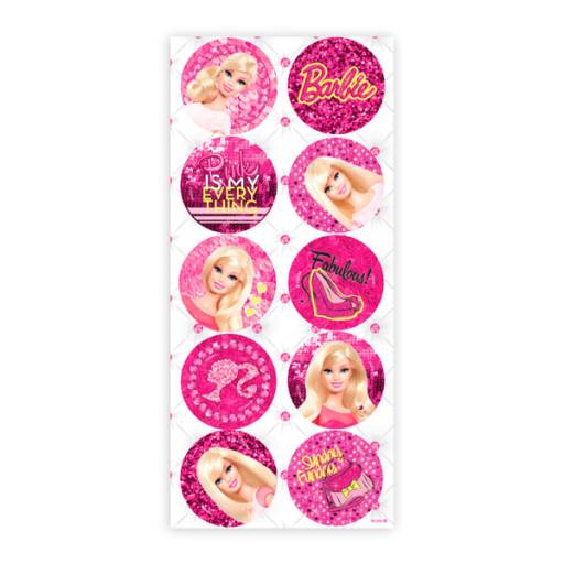 Adesivo Decorativo Redondo Barbie Core por Eloy Festas
