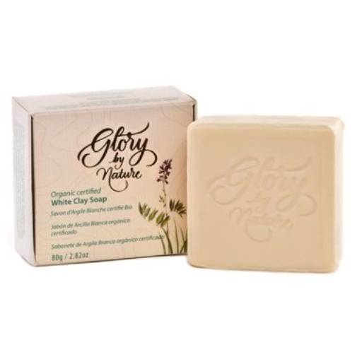 Sabonete em Barra Argila Branca 80g - GLORY BY NATURE por Cuidados da Mata - Cosméticos Naturais e Veganos