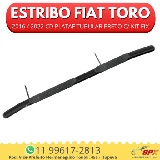  ESTRIBO FT TORO 2016  2022 CD PLATAF TUBULAR PRETO C KIT FIX  em Itupeva, SP por Spx Acessórios e Autopeças