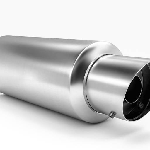 Abafador Esportivo Aço Inox Luzian La09 Shark Ent 2,5 Pol