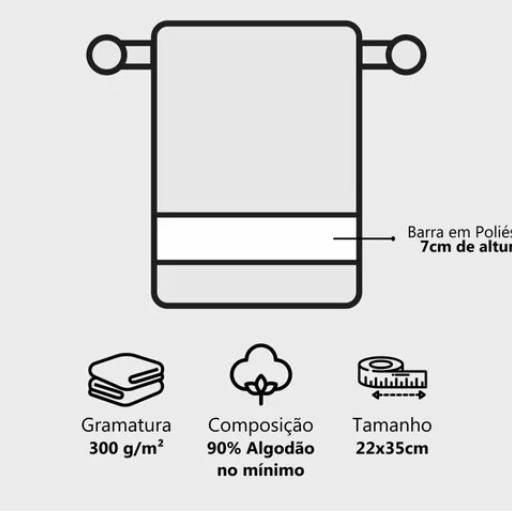 Toalha Social para Estampa Sublimática com Franja 300g/m² - Print New em São José do Rio Preto, SP por Public Gráfica e Brindes
