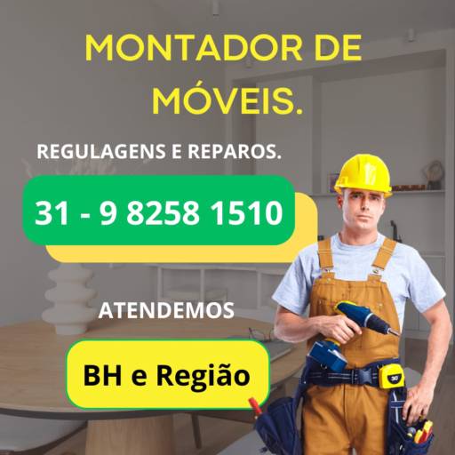 Montador de Móveis e Serviços em Belo Horizonte, MG por Móveis Máxima Marcenaria