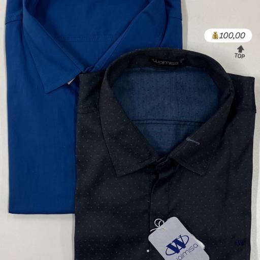 Camisa social adulta manga curta Walmisa em Uberlândia, MG por Lojas Dom Flavittos